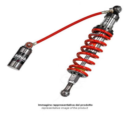 Rear Mono Shock - Vaschetta con tubo flex - 4 Adjustments, Red Spring BW053CYU11 BITUBO
