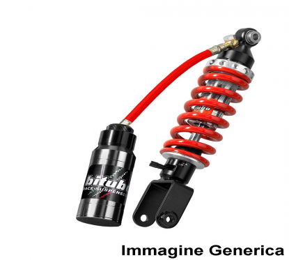 Rear Mono Shock - Vaschetta con tubo flex - 4 Adjustments, Red Spring A0018WXM11 BITUBO